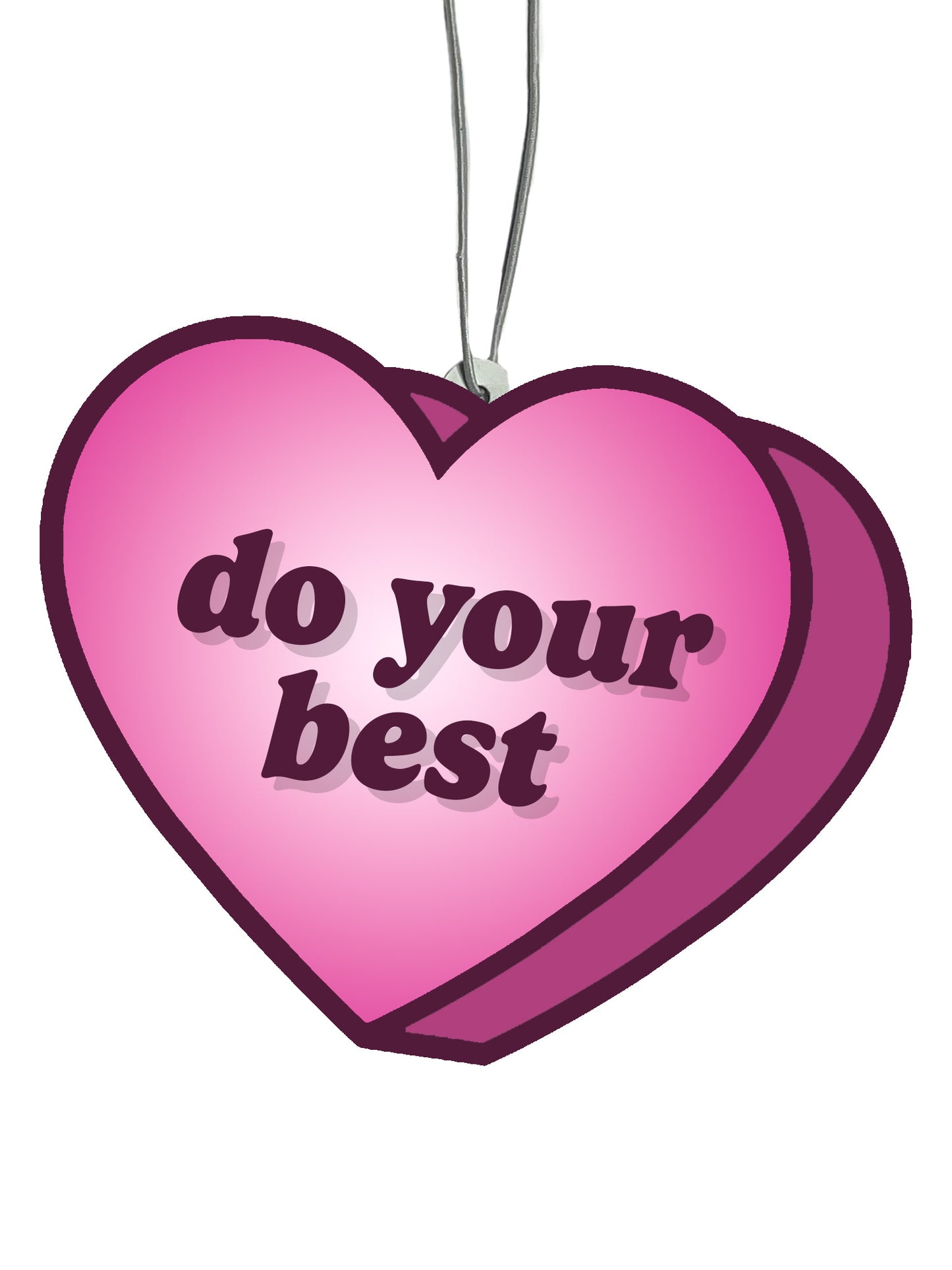 Do Your Best Conversation Heart Air Freshener