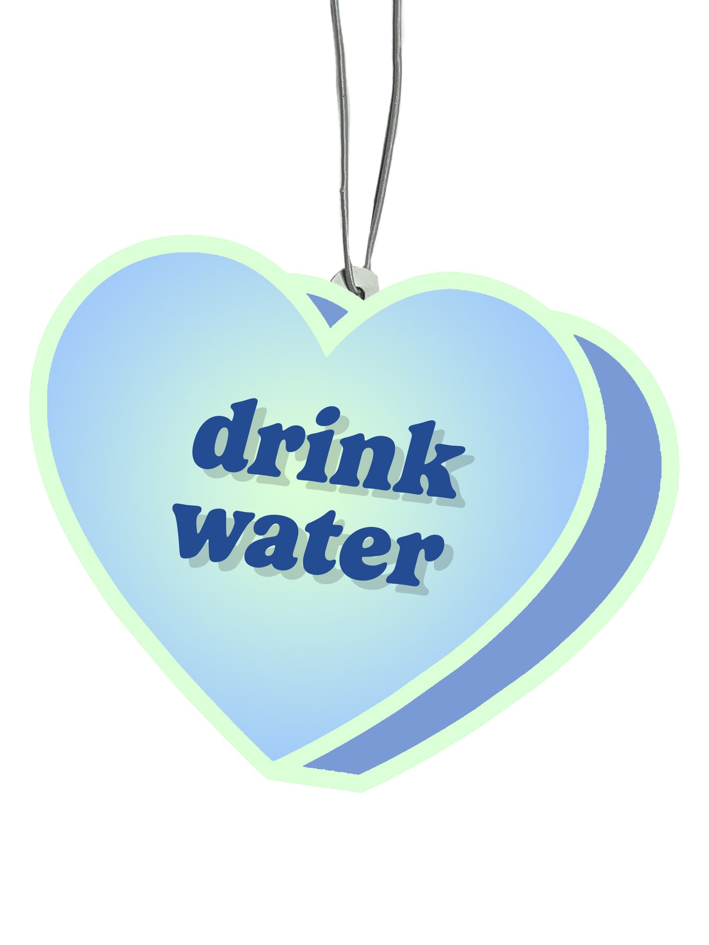 Drink Water Conversation Heart Air Freshener