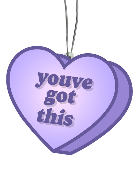 You've Got This Conversation Heart Air Freshener