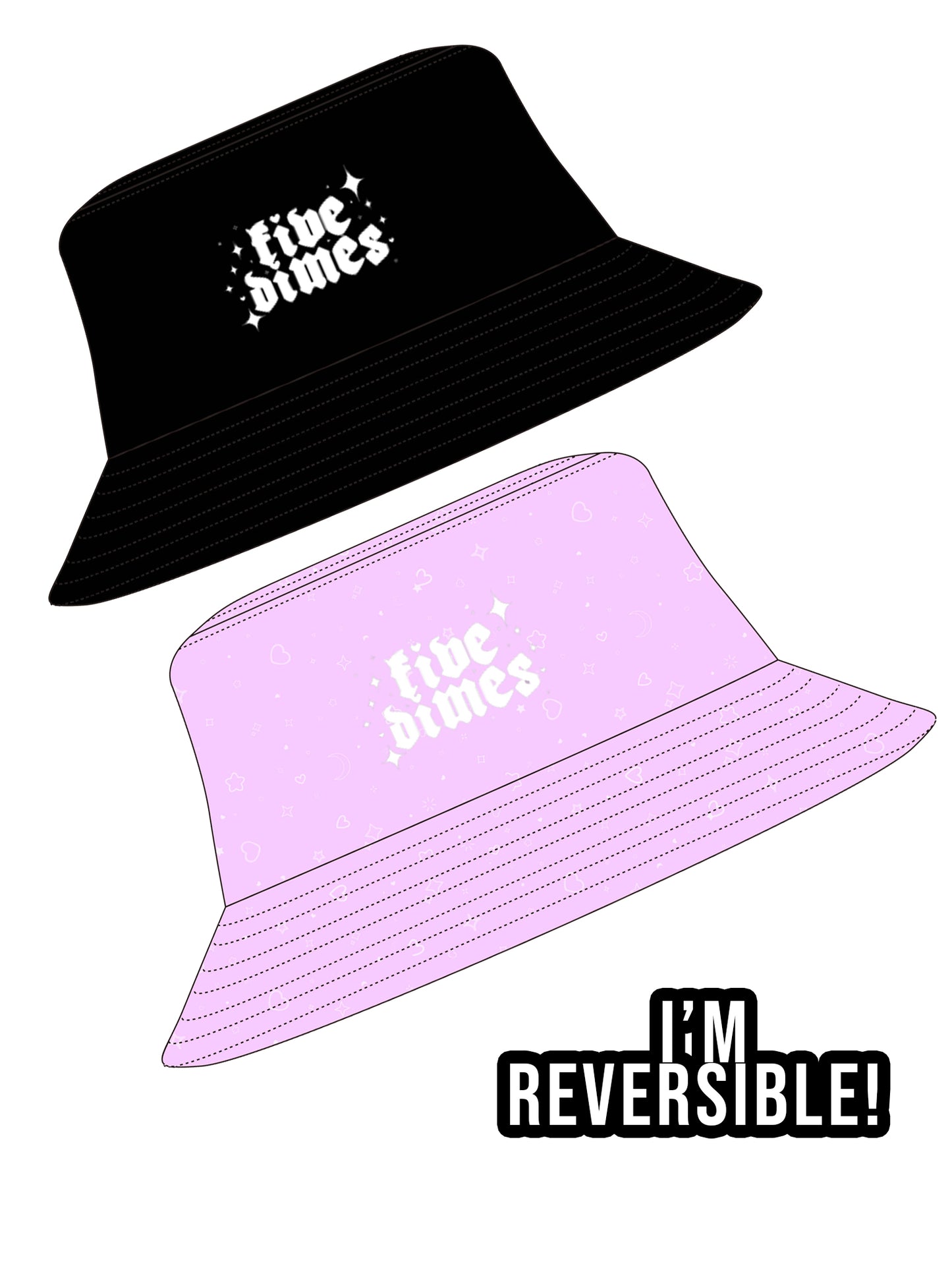 Lilac Dreams Reversible Bucket Hat