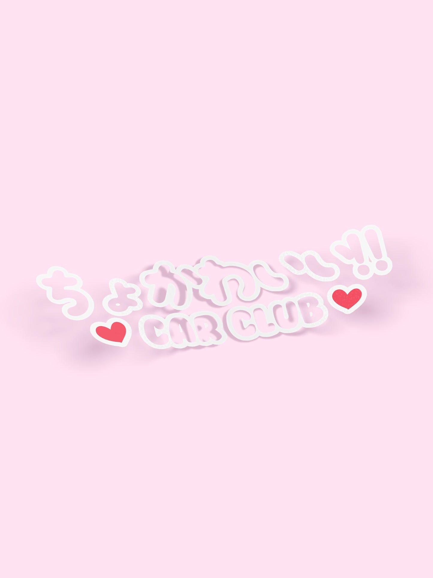 Super Kawaii Car Club DieCut