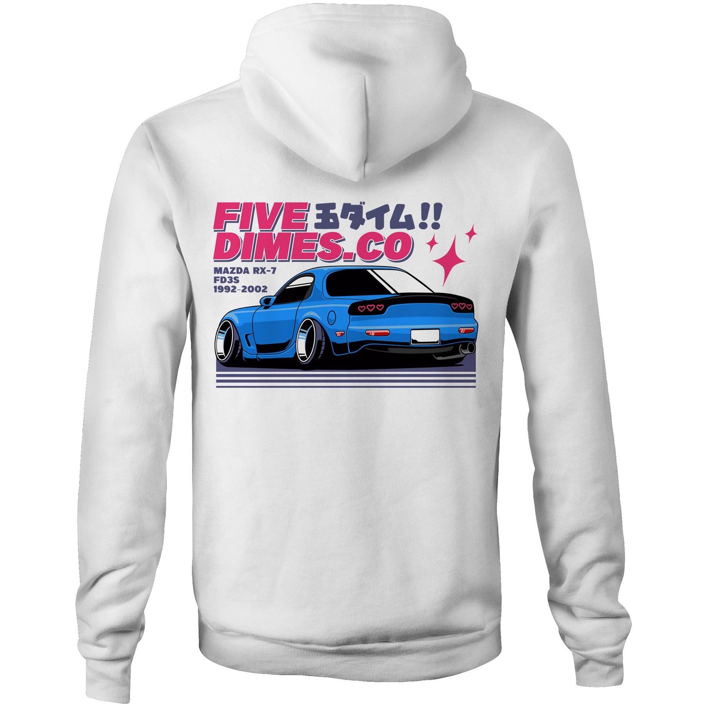 RX7 White Hoodie