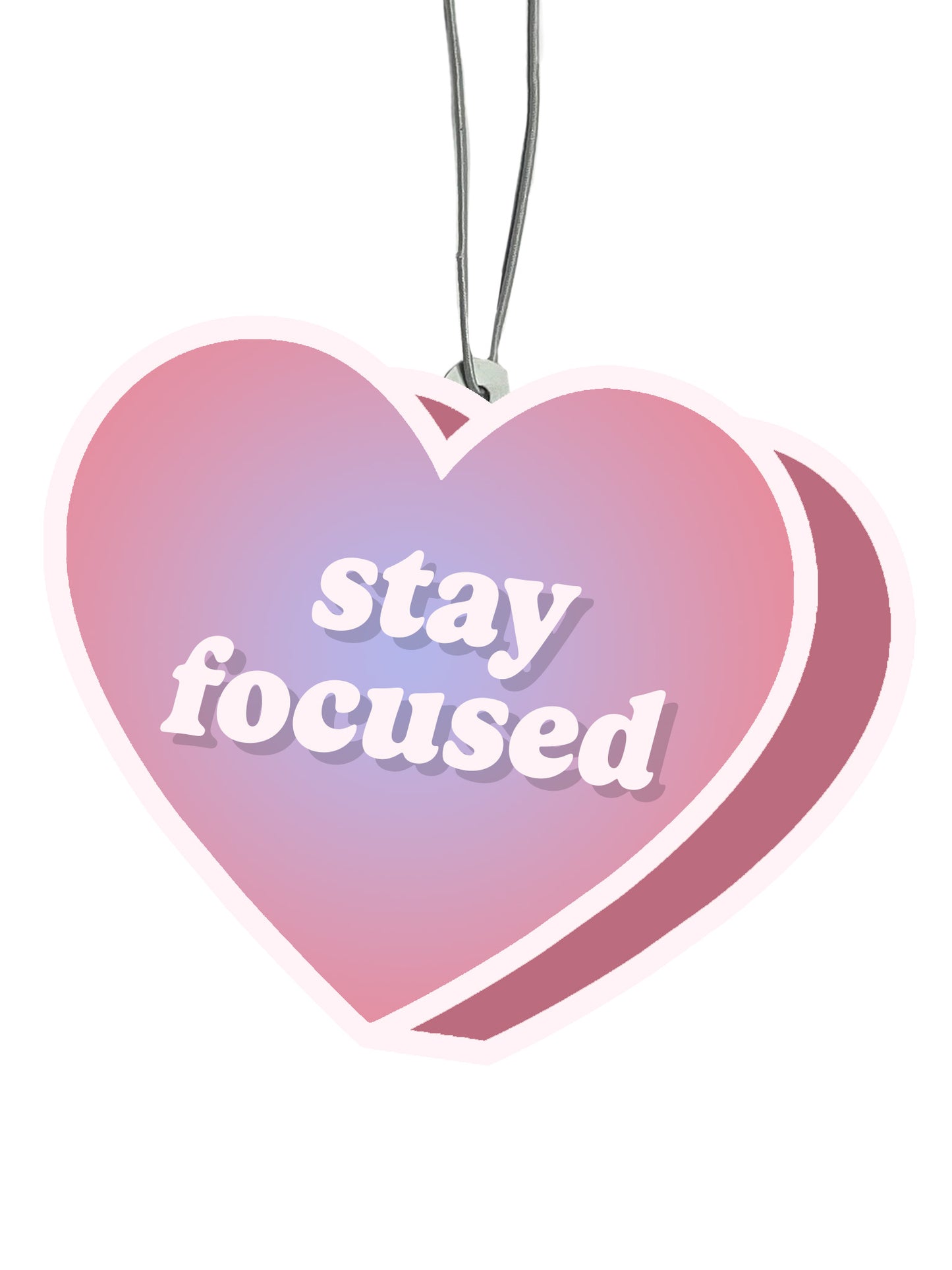 Stay Focused Conversation Heart Air Freshener