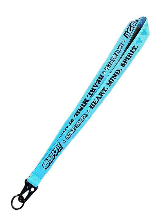 LANYARD - Heart Mind Spirit Blue