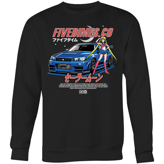 R34 Sailor Moon Crew Neck