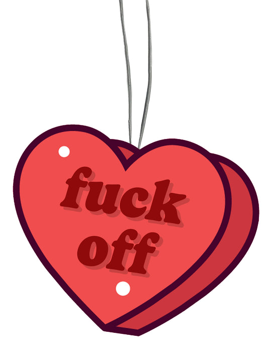 F#ck Off Conversation Heart Air Freshener
