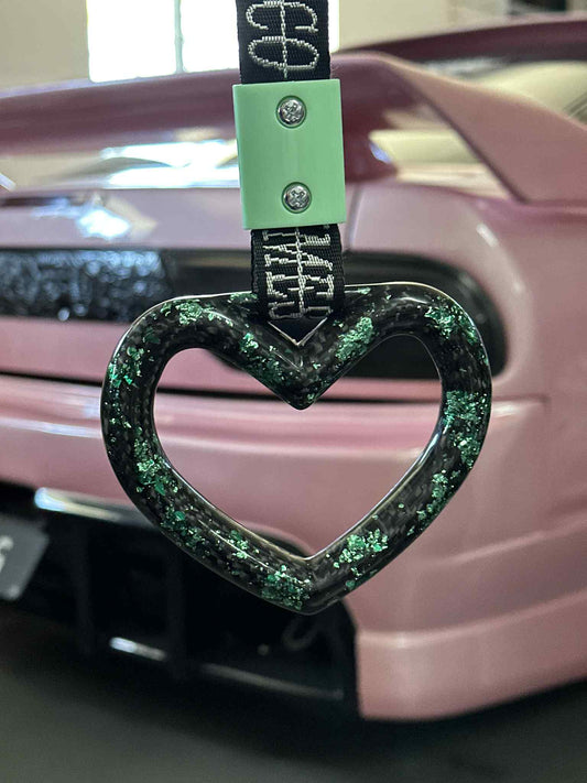 Green Heart Carbon Fibre Tsurikawa