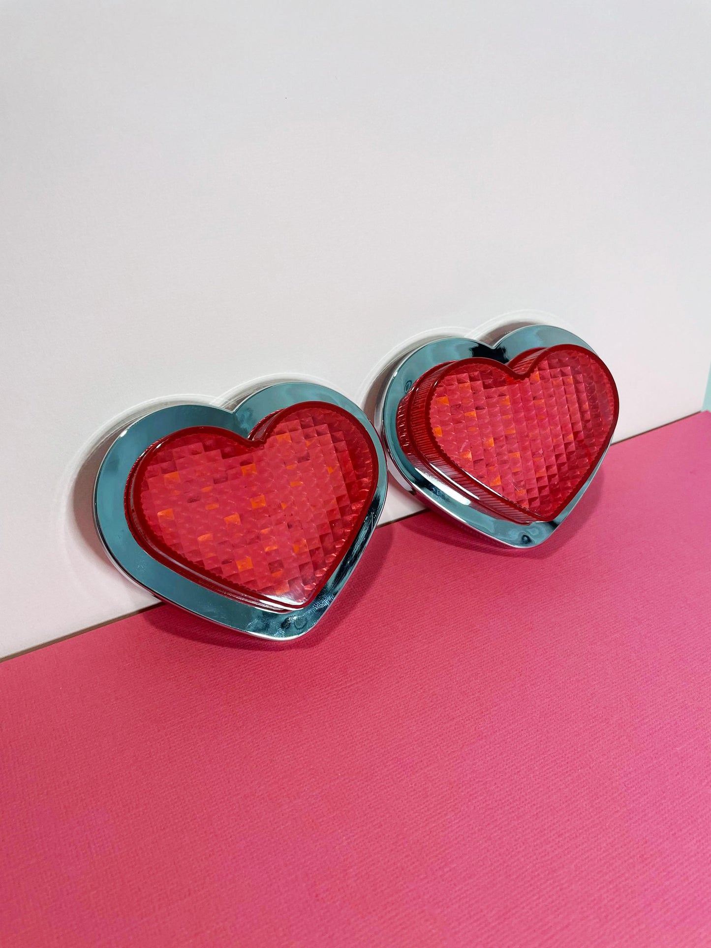 Pink Heart Car Side Marker/Indicators