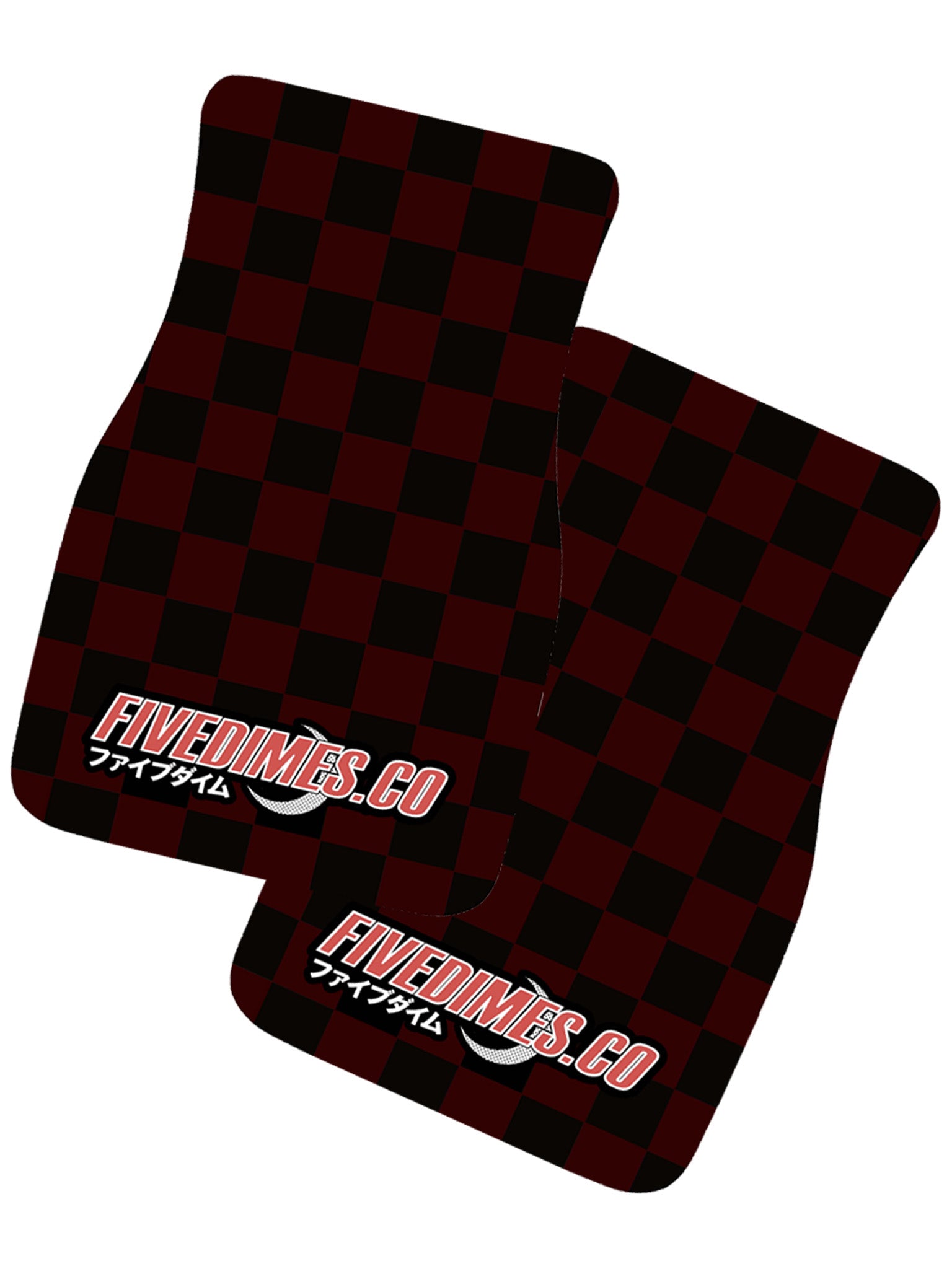 Red Checker Floor Mats FiveDimes