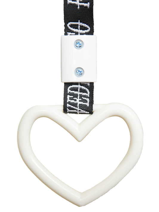 Heart Tsurikawa JDM Durable Drift Charm - White